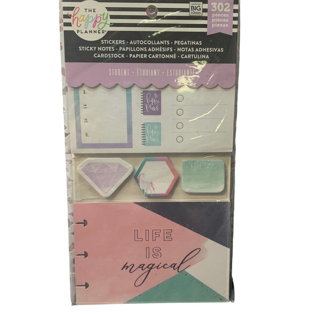NIP MAMBI The Happy Planner stickers cardstock sticky notes PLMP-27 302 pieces